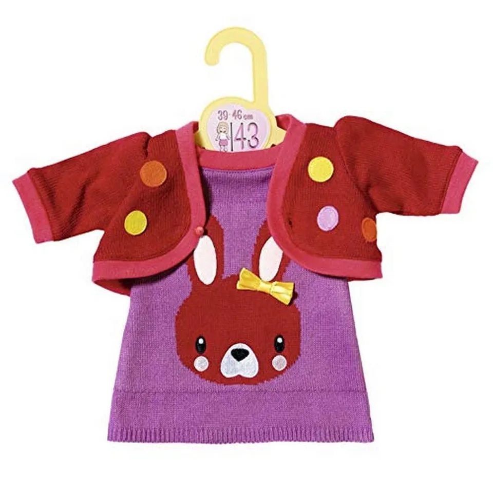 baby-born-dolly-moda-puppenstrickkleid-mit-jacke-f-r-39-46-cm-puppen image 1