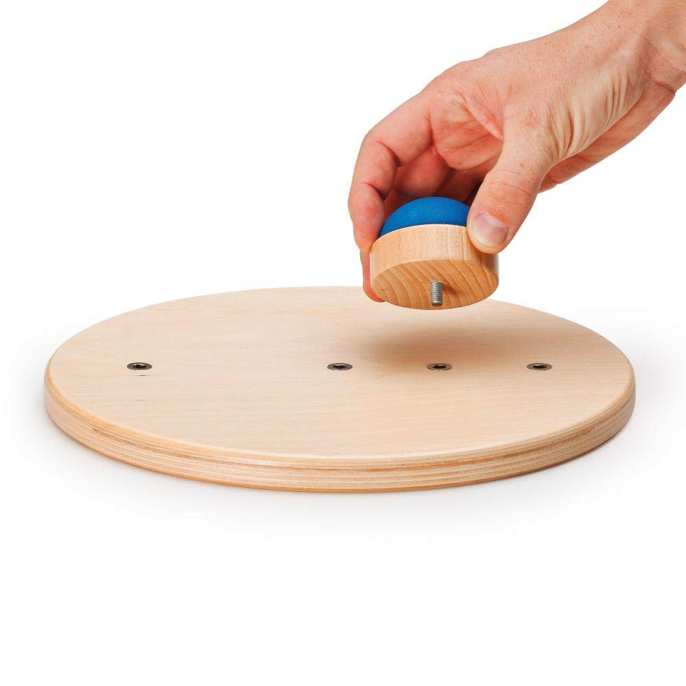 erzi-46131-therapiekreisel-flex-aus-holz-balancebrett-mit-wippelementen image 3
