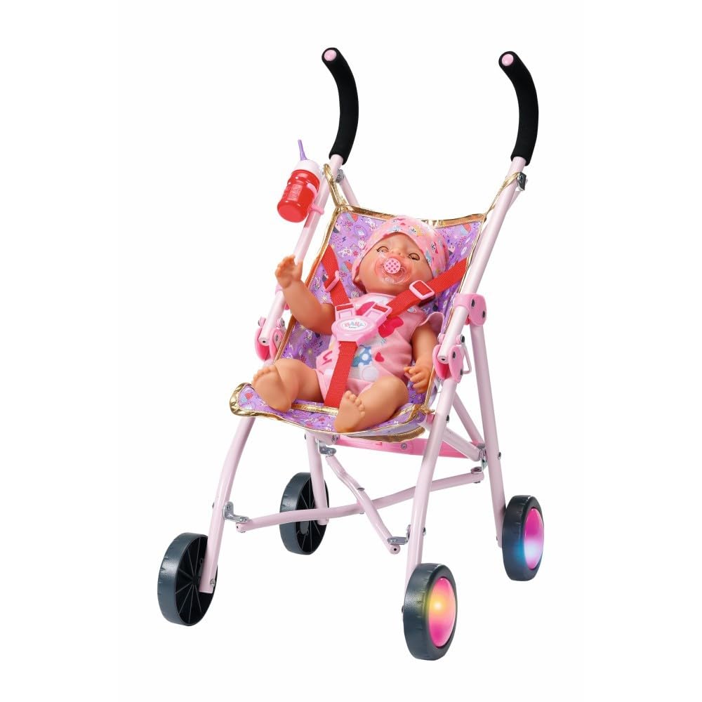 baby-born-happy-birthday-deluxe-buggy-puppenwagen-mit-blinkenden-r-dern image 2