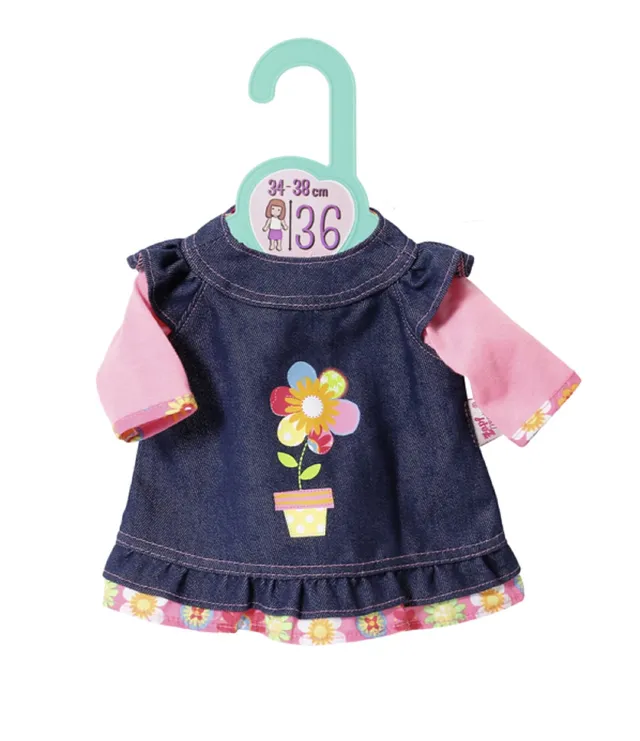 baby-born-dolly-moda-jeanskleid-puppenkleidung-34-38-cm image 1