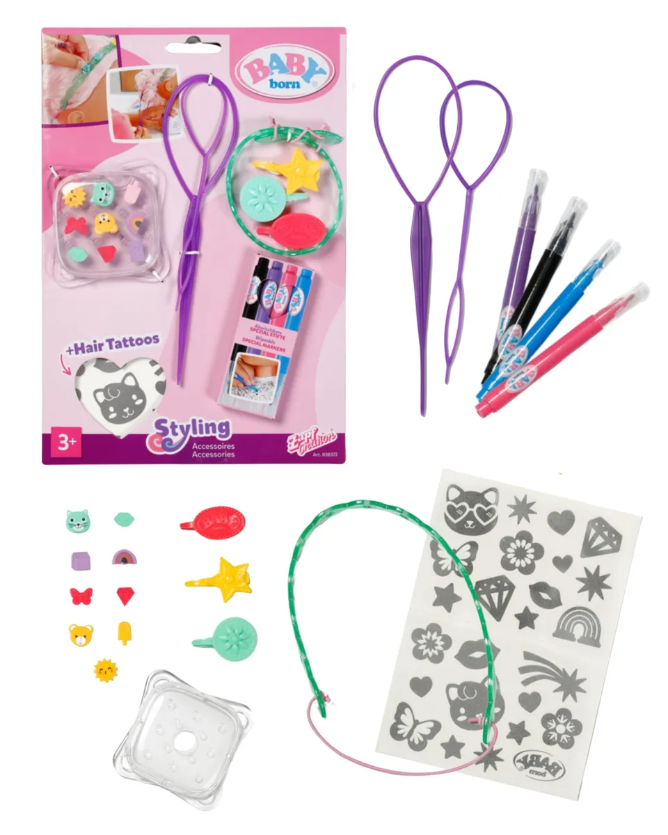 baby-born-styling-marker-zubeh-r-set-f-r-stylingk-pfe image 1