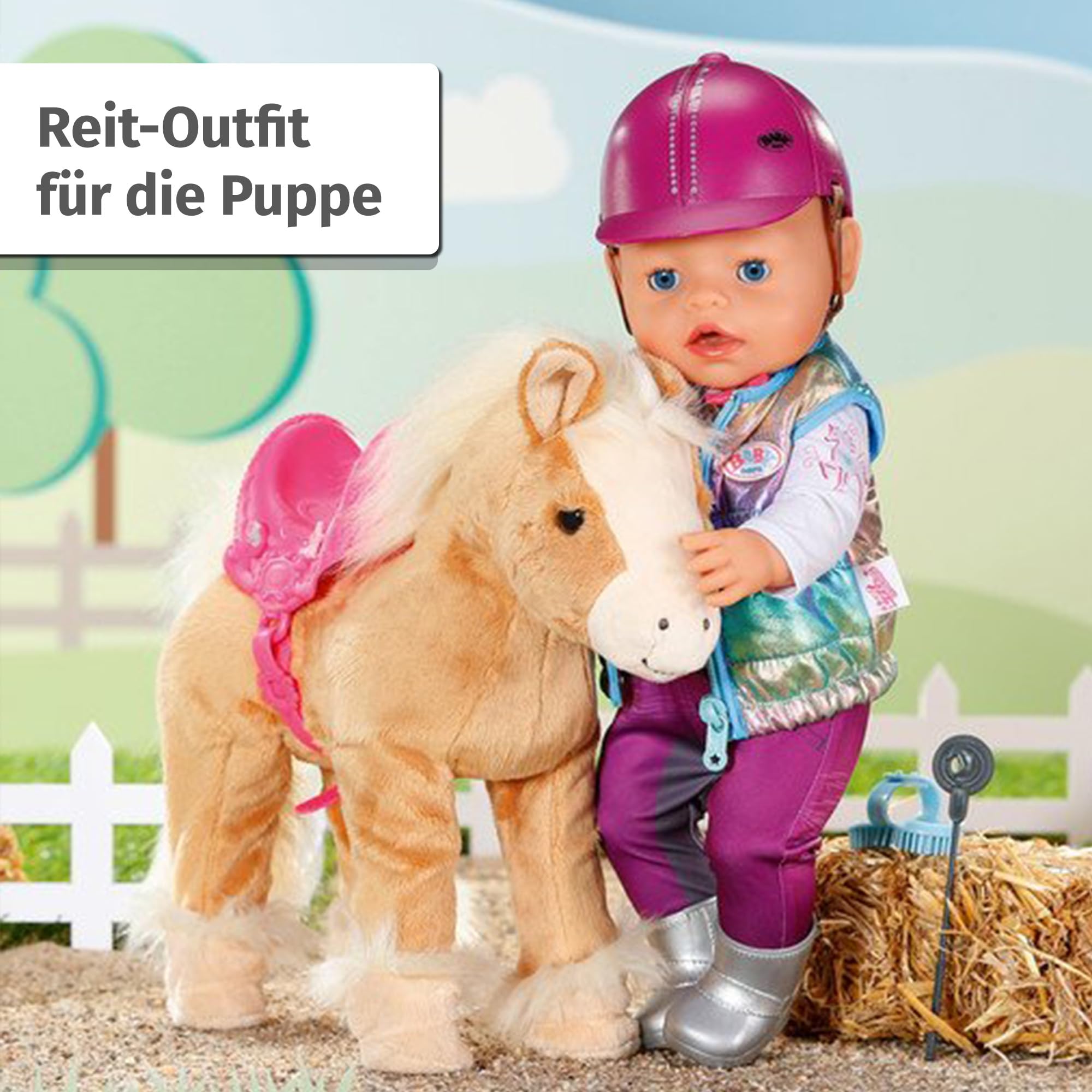 baby-born-deluxe-reiter-outfit-836194-reitset-mit-helm-f-r-43-cm-puppen image 2