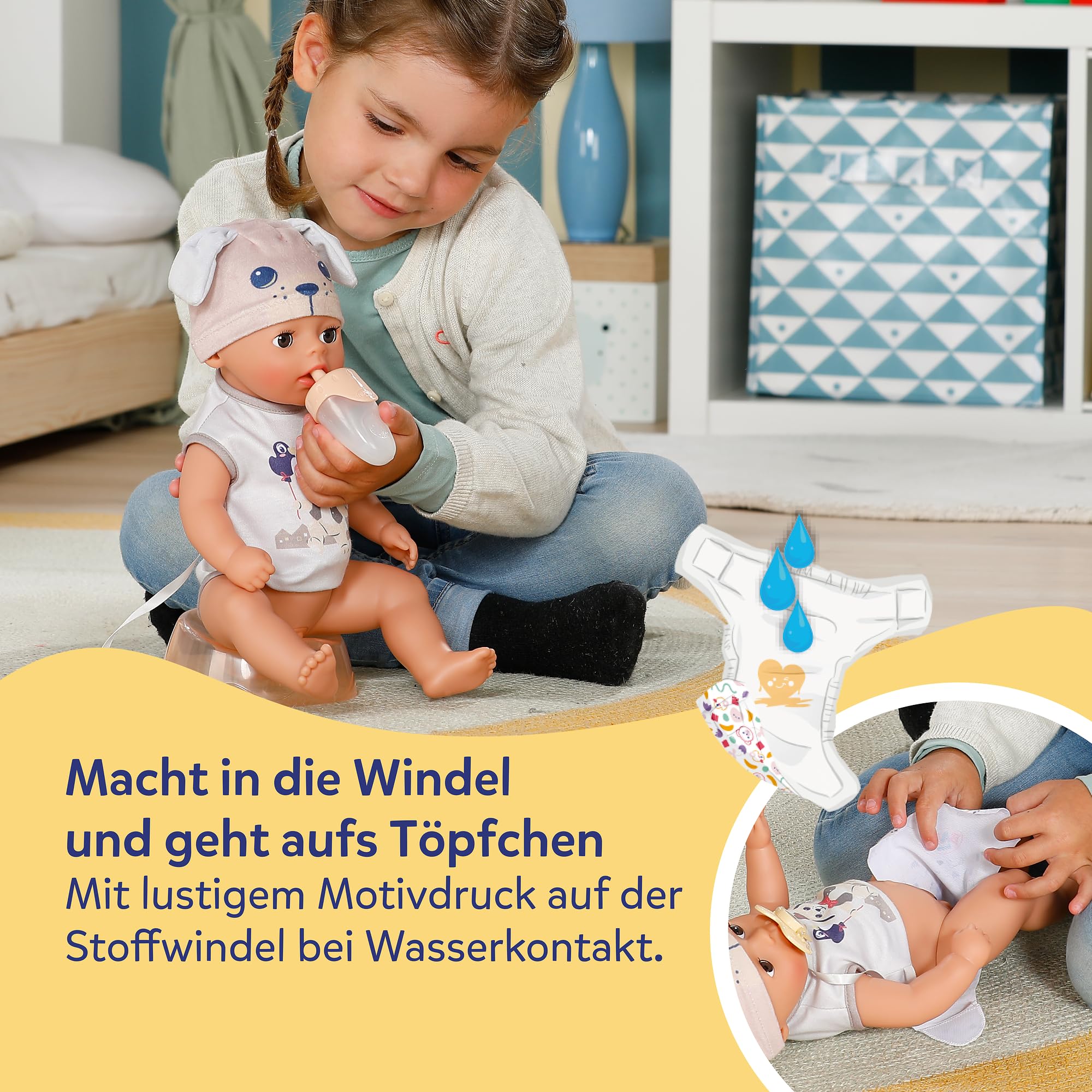 baby-born-lukas-36-cm-babypuppe-im-hunde-strampler-mit-7-funktionen image 5