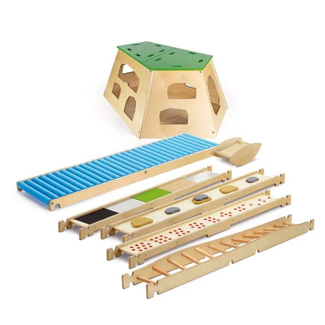 erzi-46379-parcours-center-piece-holz-7-teilig image 1