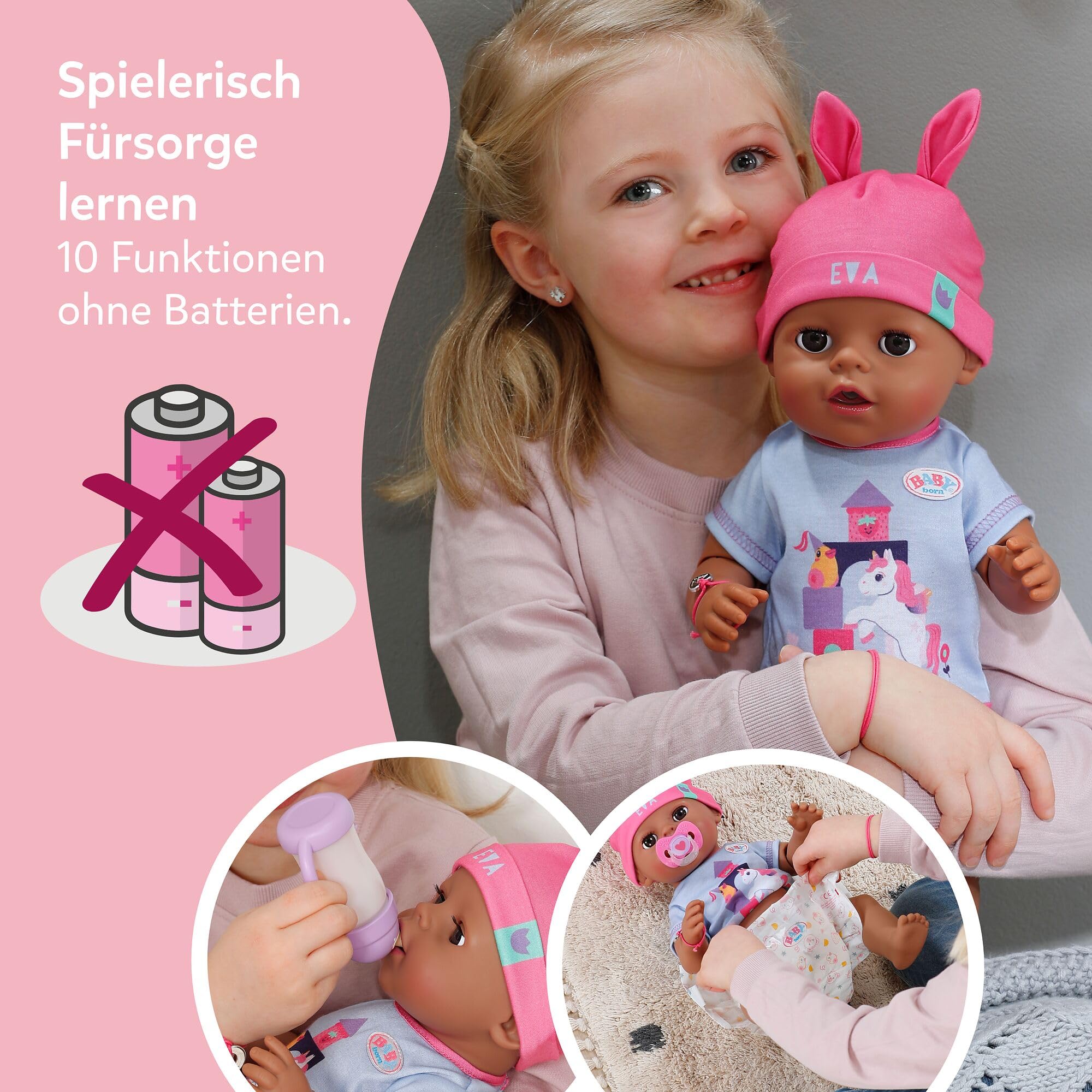 baby-born-eva-43-cm-babypuppe-mit-click-play-10-funktionen image 6