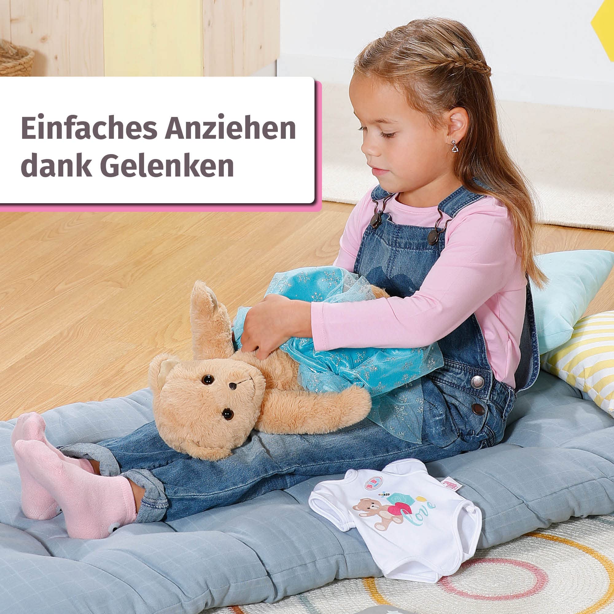 baby-born-teddy-wei-kuscheltier-mit-strampler-und-gelenken-834435 image 3