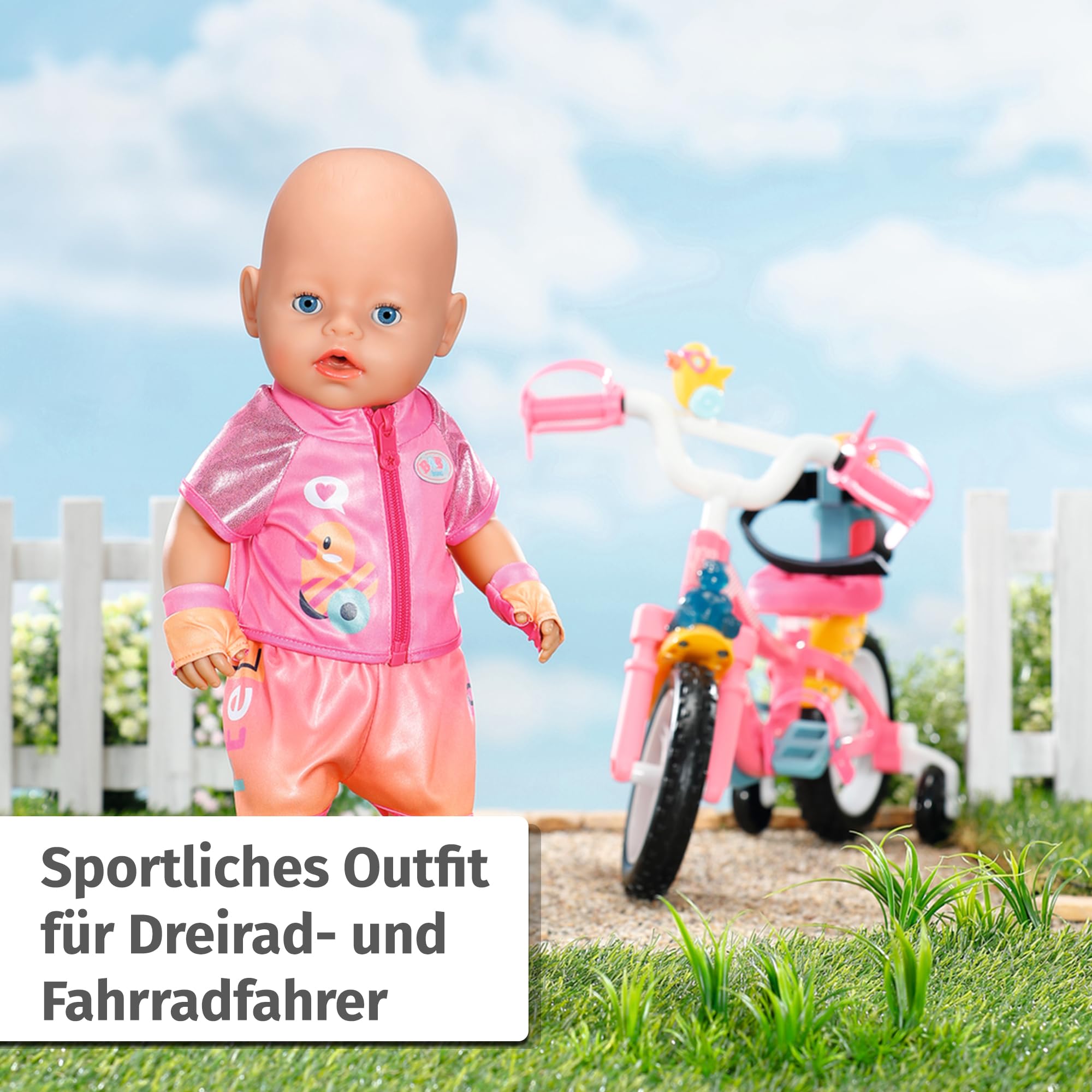 baby-born-fahrrad-kleidung-mit-brille-und-handschuhen-f-r-43-cm-puppen image 2