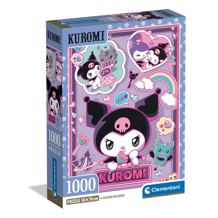 clementoni-puzzle-kuromi-1000-teile-hello-kitty-friends image 1