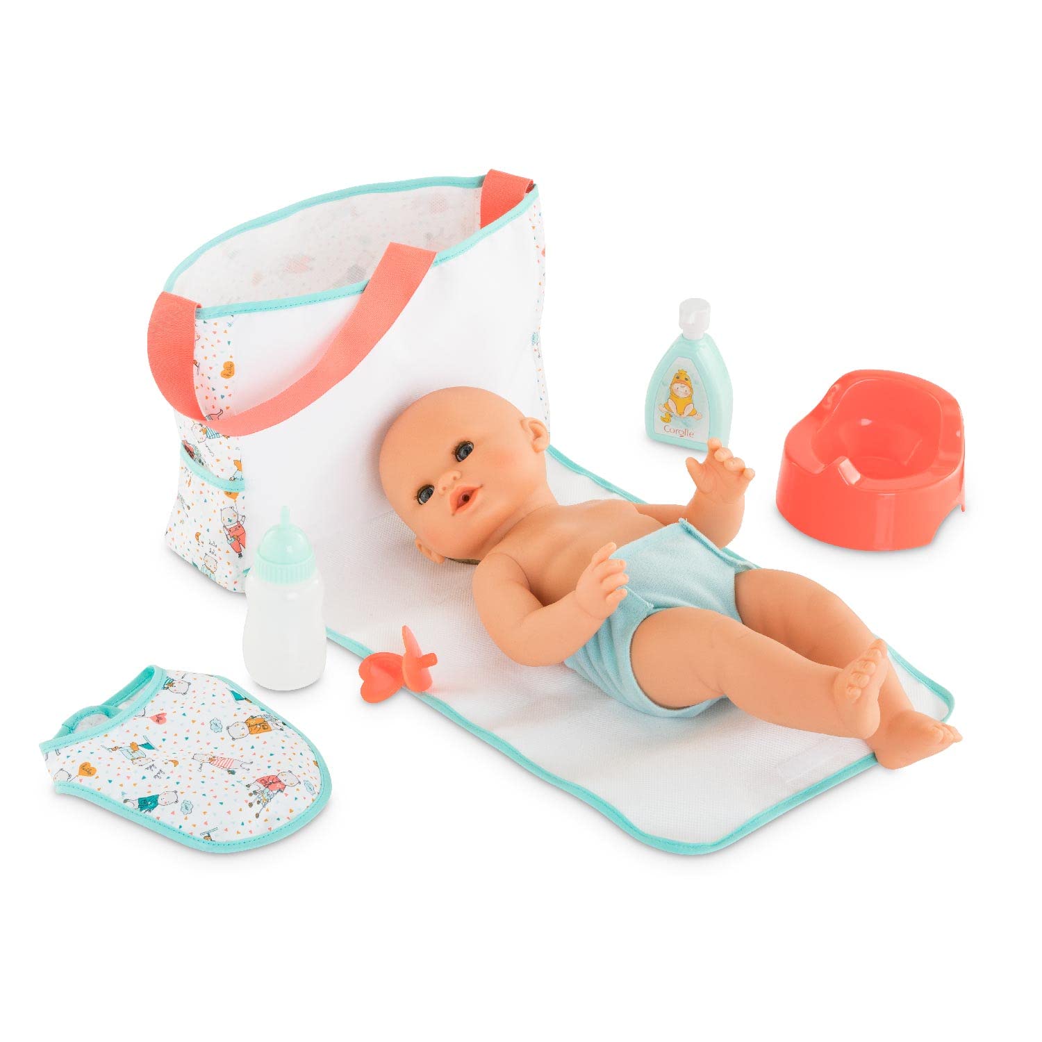 corolle-mon-grand-poupon-wickeltasche-puppenzubeh-r-7-teilig-36-42-cm image 3