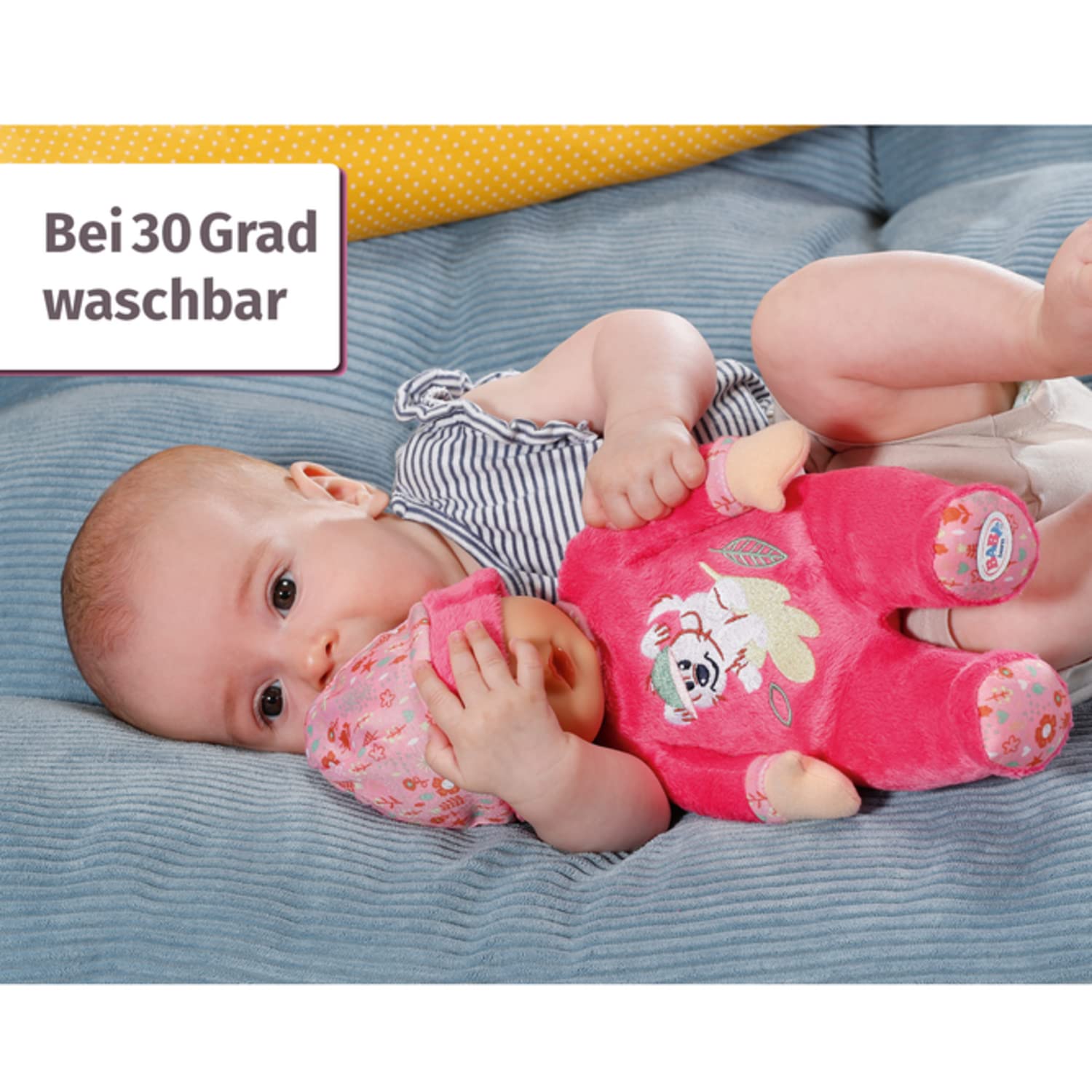 baby-born-sleepy-for-babies-pink-stoffpuppe-30-cm-waschbar-mit-rassel-ab-geburt image 5