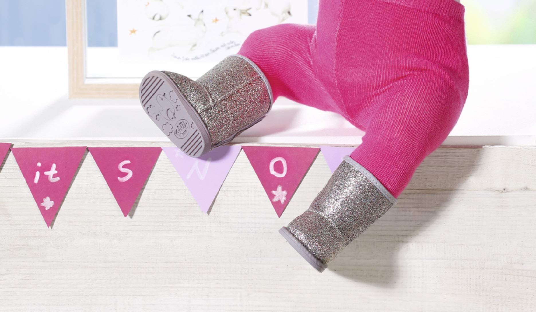 baby-born-trend-casuals-schuhe-silber-puppenzubeh-r-f-r-43cm-puppen image 4