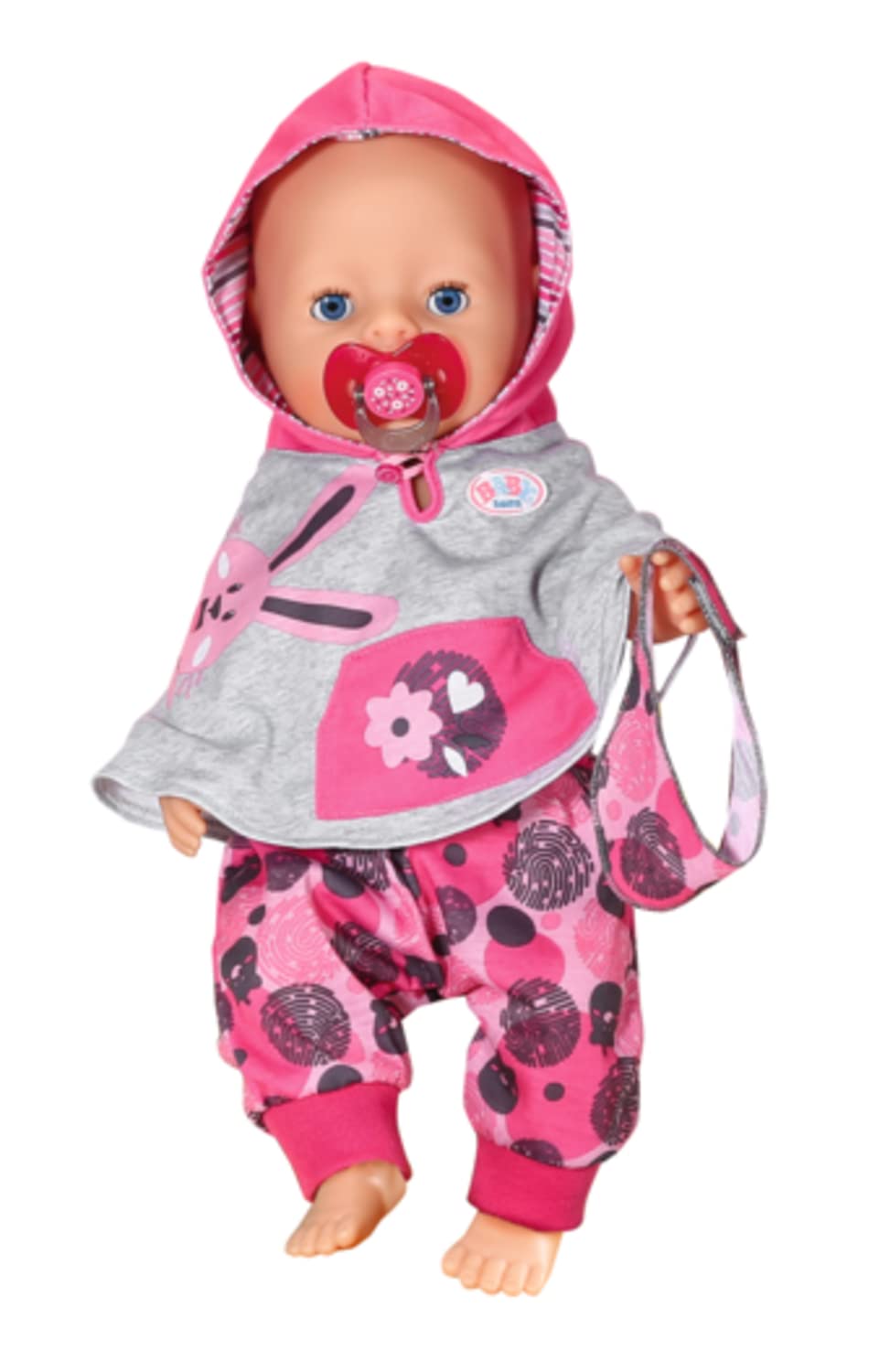 baby-born-erstausstattung-9-teiliges-bekleidungsset-grau-rosa-f-r-43-cm-puppen image 2