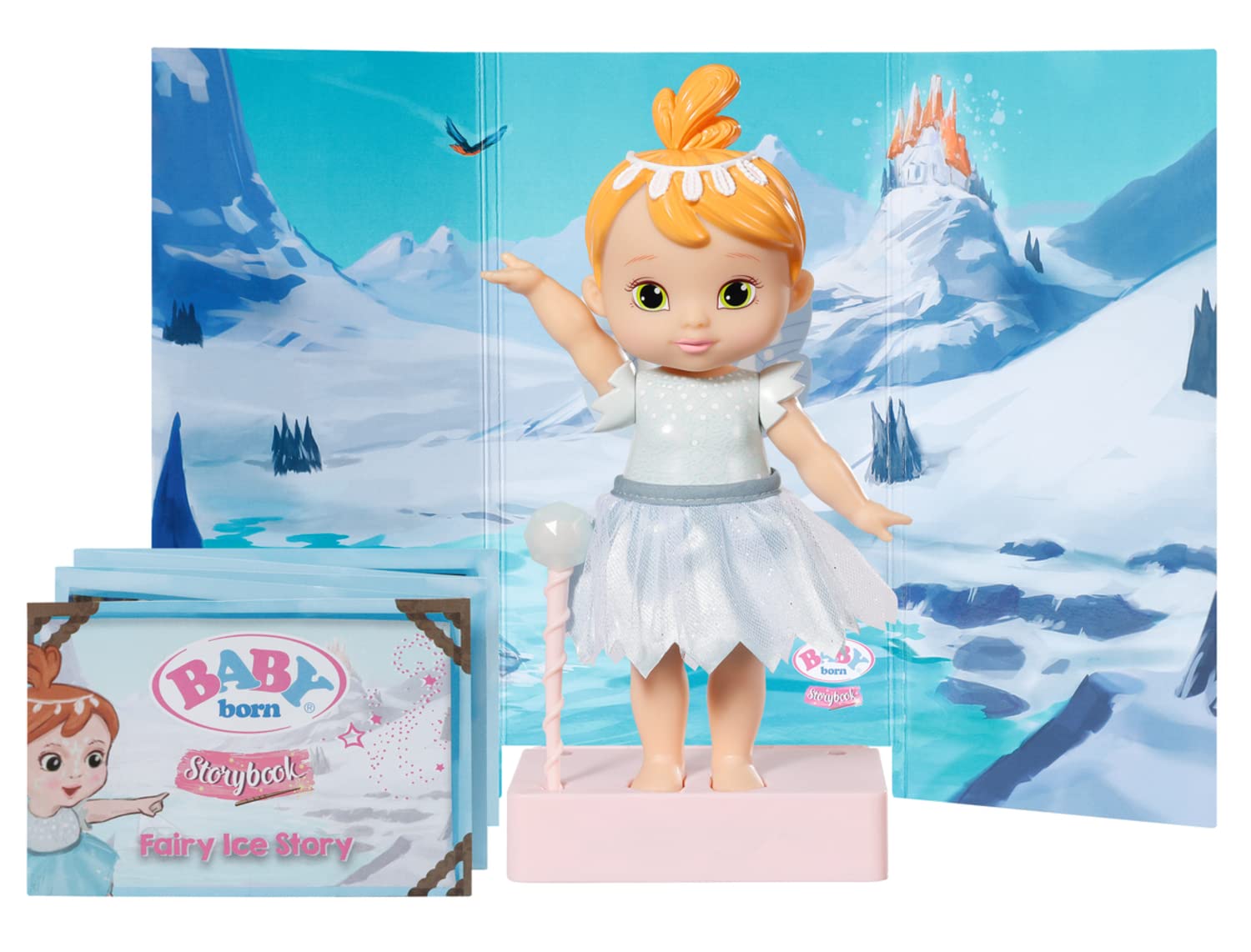 baby-born-storybook-fairy-ice-18-cm-feen-puppe-mit-fl-geln-zauberstab-und-bilder image 4