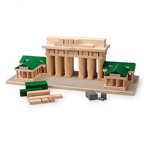 erzi-architect-brandenburger-tor-holzbaustein-set-184-teile-mit-bauanleitung image 8