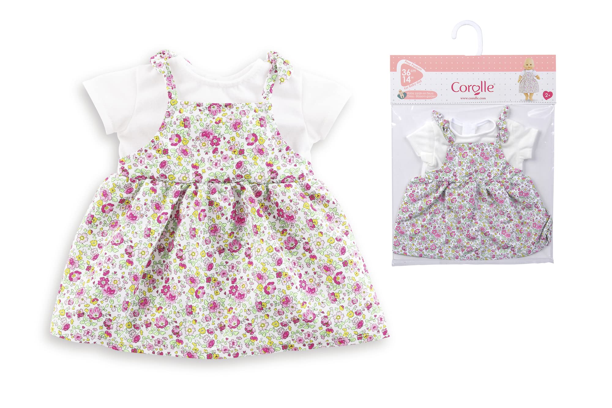 corolle-9000141160-mon-grand-poupon-kleid-blumengarten-f-r-36-cm-babypuppen image 1