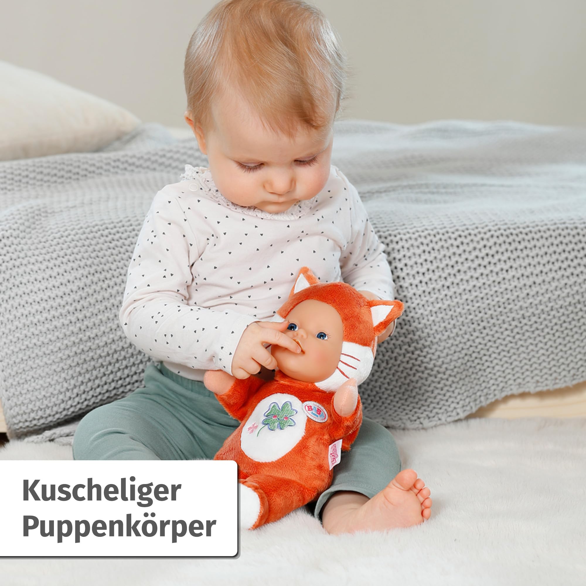 baby-born-for-babies-funny-fuchs-26-cm-kuschelpuppe-mit-fingertaschen image 5