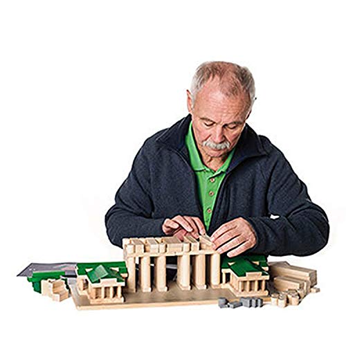 erzi-architect-brandenburger-tor-holzbaustein-set-184-teile-mit-bauanleitung image 5