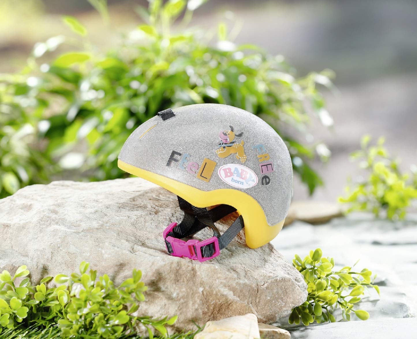 baby-born-830055-fahrradhelm-glitzer-silber-gelb-puppenhelm-f-r-43-cm-puppen image 5