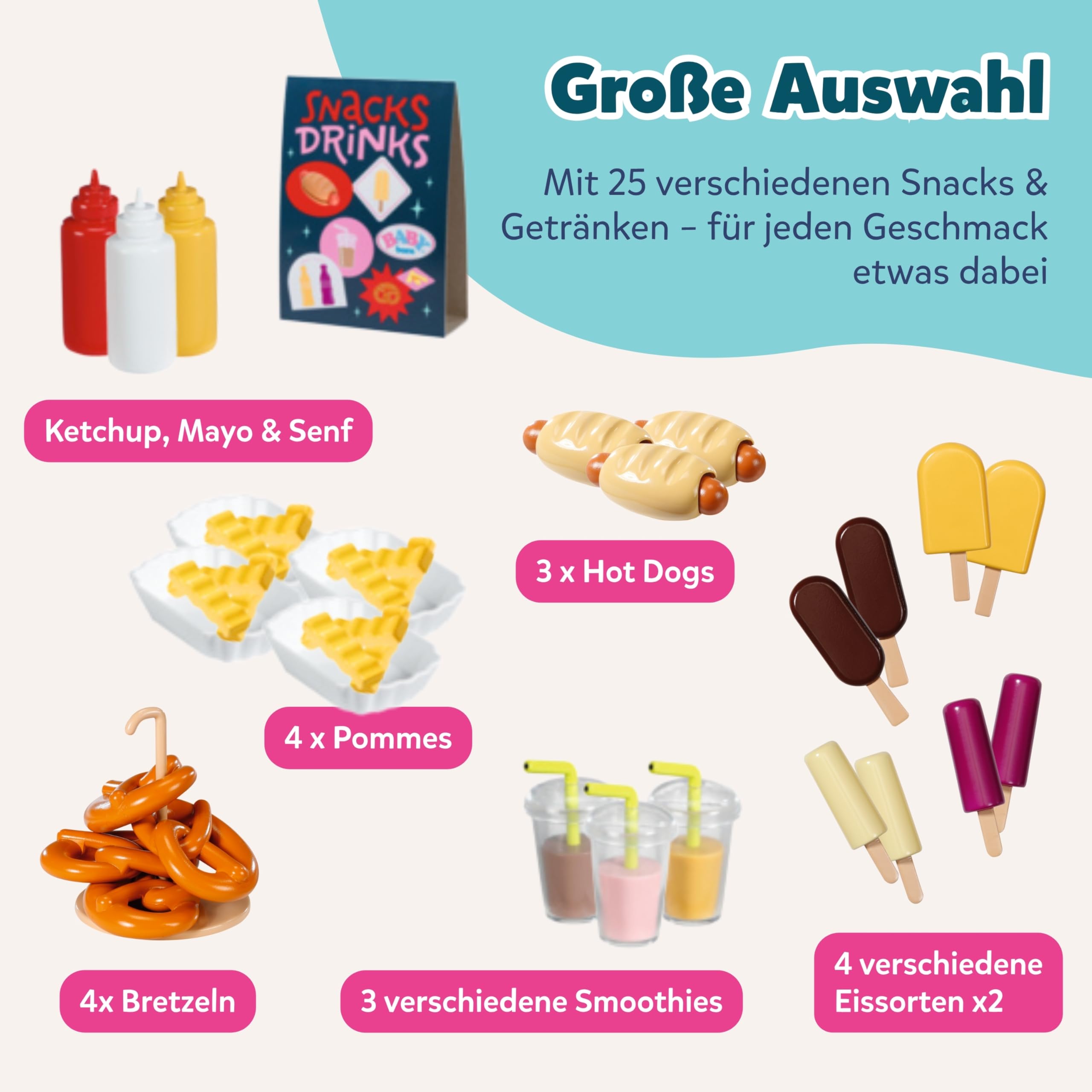 baby-born-snack-shop-puppenzubeh-r-mit-sound-f-r-43-cm-puppen-25-teilig image 4