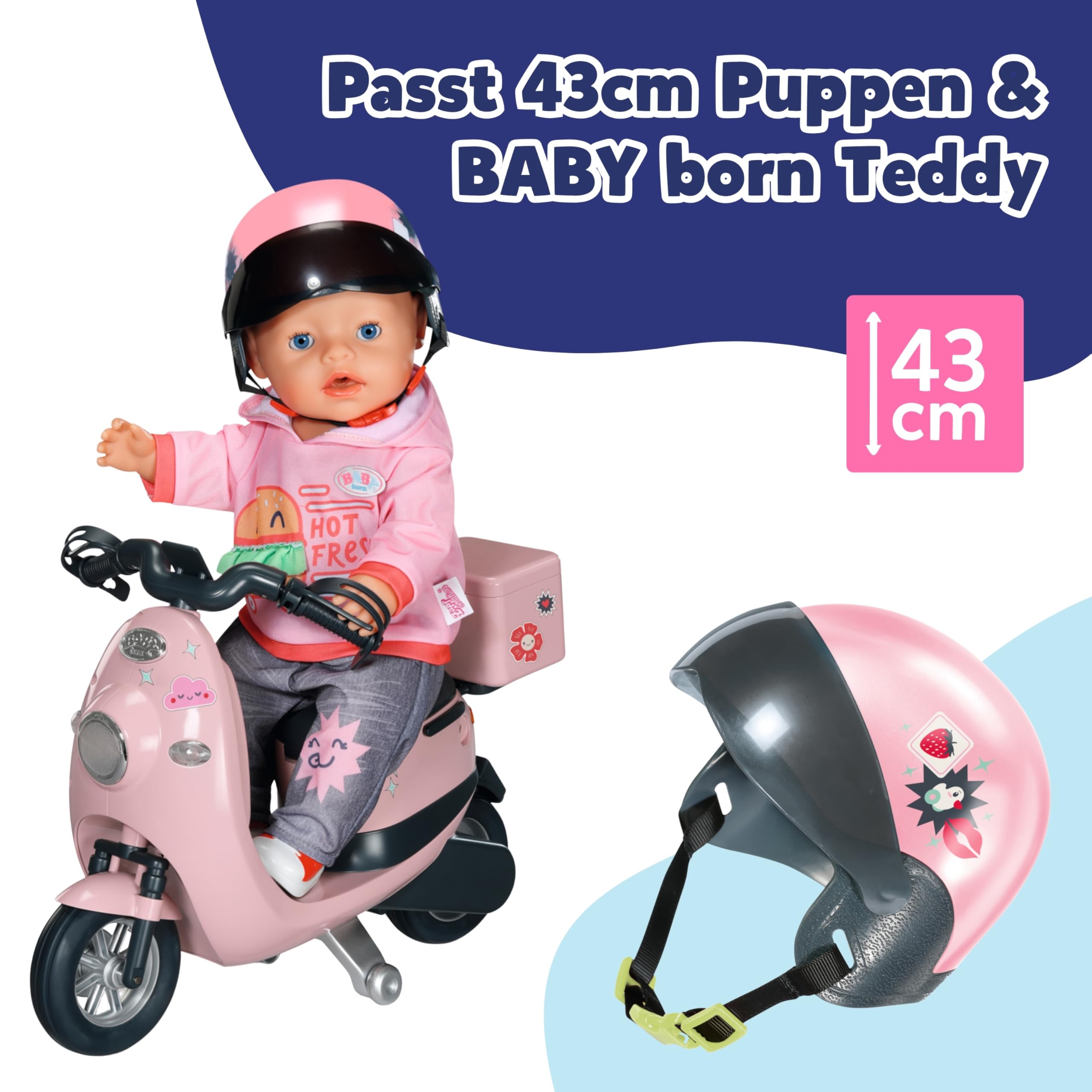 baby-born-e-scooter-helm-puppenhelm-f-r-43-cm-puppen image 5