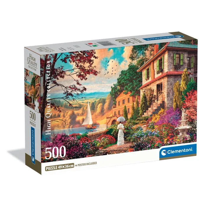 clementoni-victorian-promenade-puzzle-500-teile-49-x-36-cm image 1