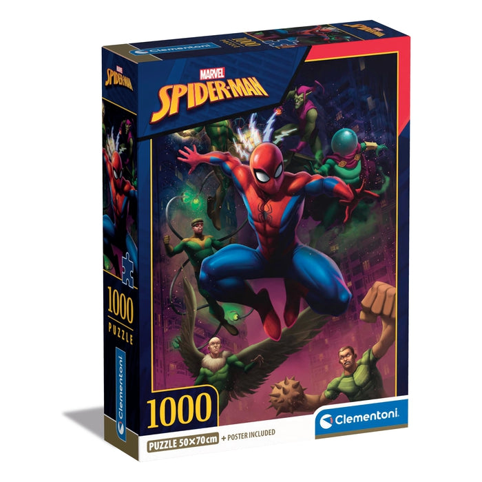 clementoni-marvel-spiderman-puzzle-1000-teile-70-x-50-cm image 1