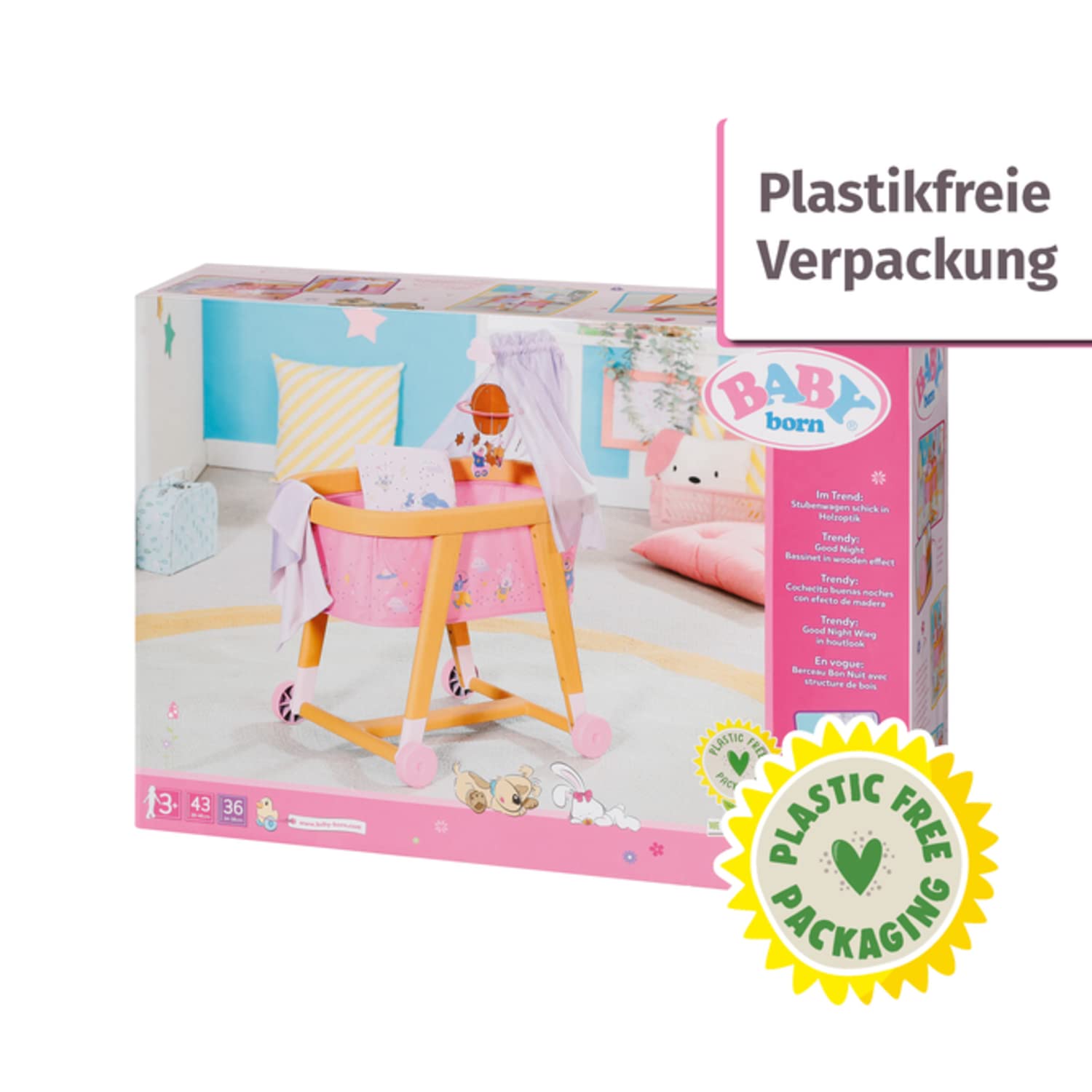 baby-born-gute-nacht-stubenwagen-mit-rollen-f-r-36-cm-und-43-cm-puppen image 8