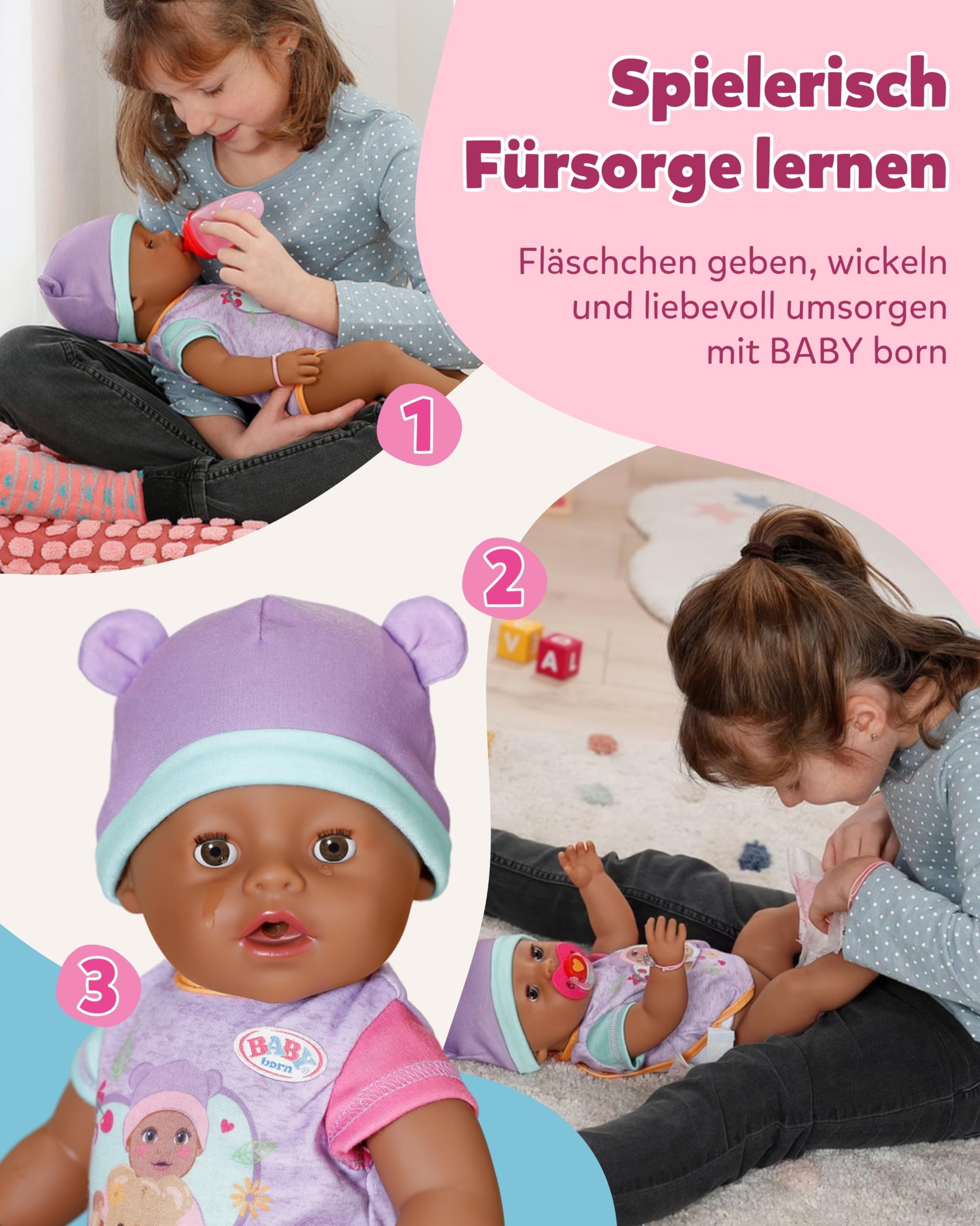 baby-born-eva-43cm-babypuppe-mit-10-funktionen-ohne-batterien image 5