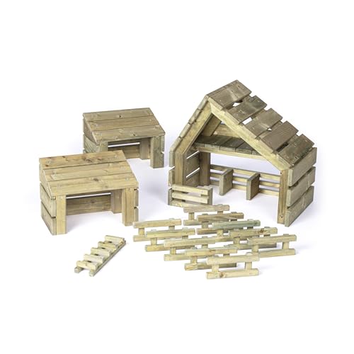 erzi-41028-bauernhof-outdoor-aus-holz-wetterbest-ndiges-rollenspiel-set-14-teili image 8