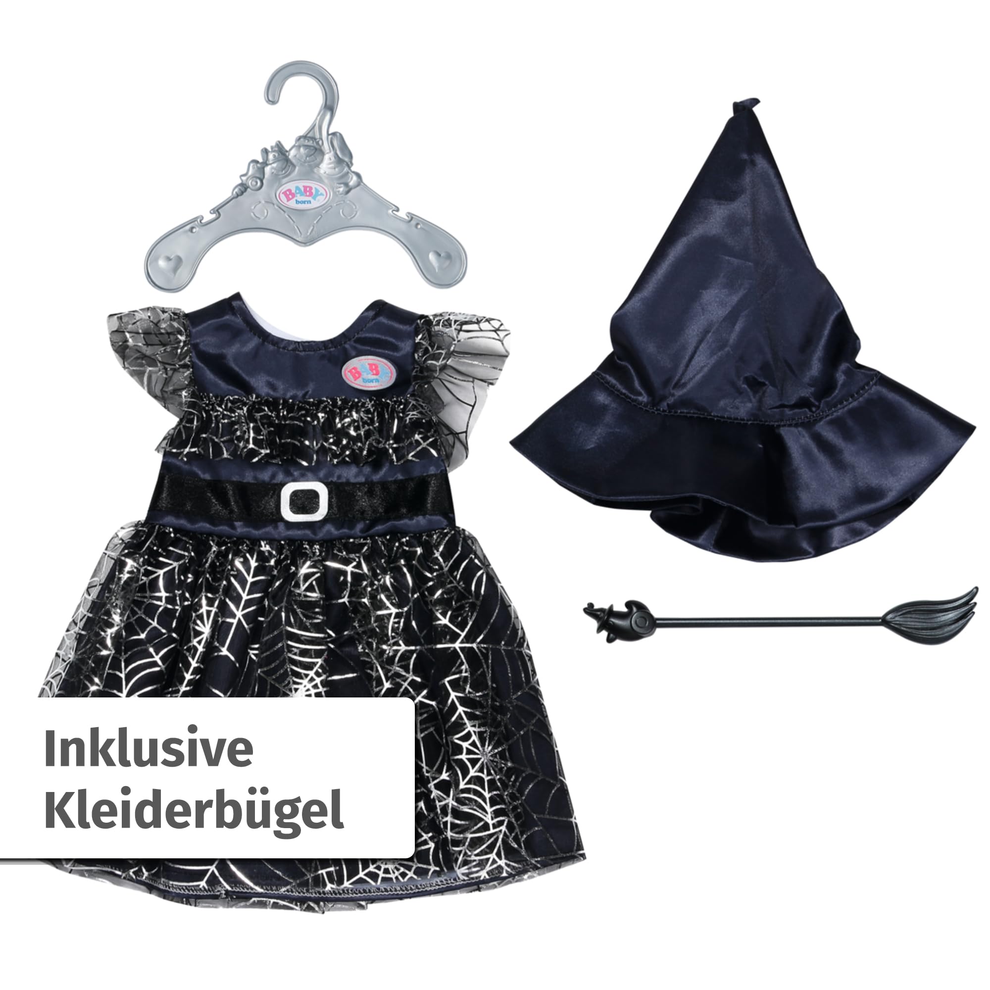 baby-born-hexenkleid-43-cm-mit-besen-und-hexenhut-836026 image 5