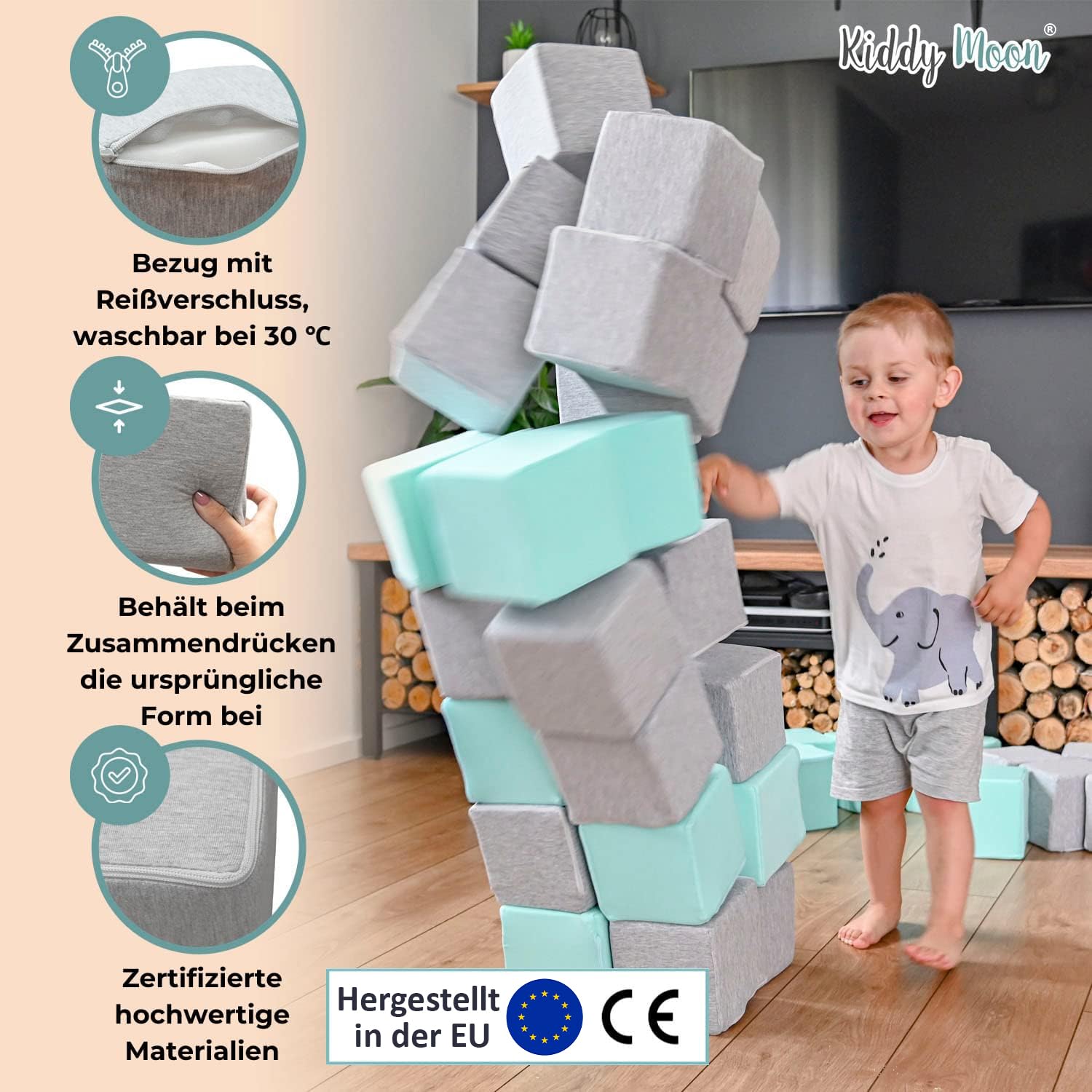 kiddymoon-schaumstoff-w-rfel-9-st-ck-14-cm-bausteine-set-mix-hellgrau-dunkelgrau image 4