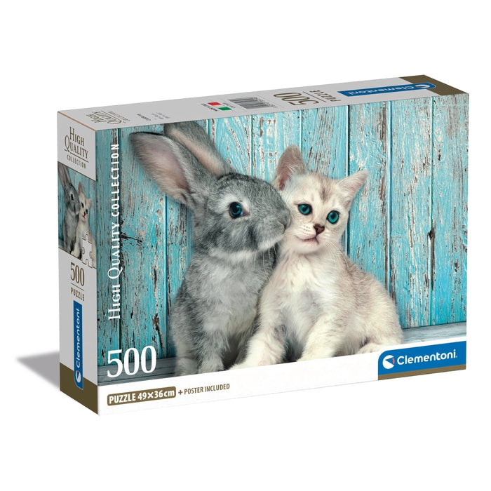clementoni-cat-bunny-puzzle-500-teile-49-x-36-cm image 1