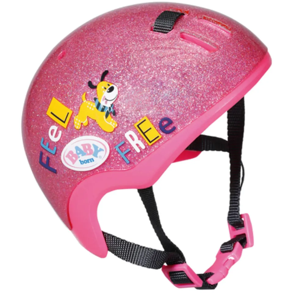 baby-born-fahrradhelm-f-r-43-cm-puppen-rosa-glitzer-puppenzubeh-r image 1
