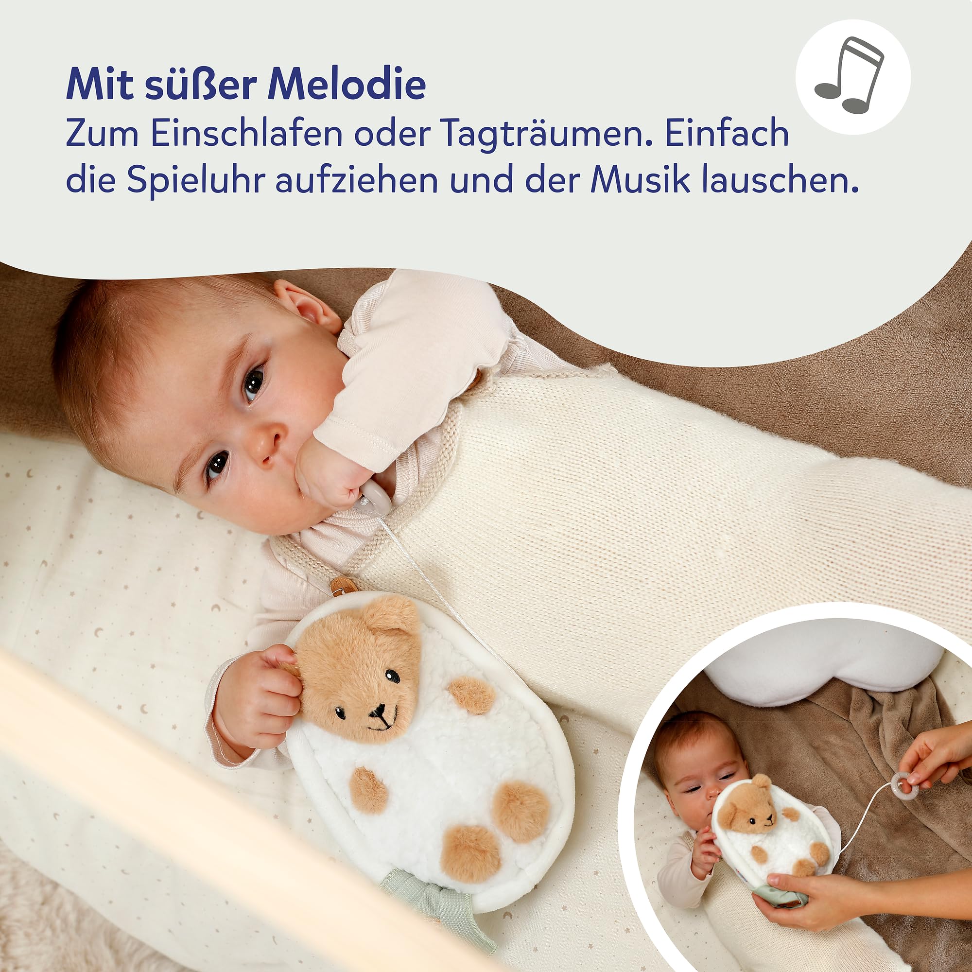 baby-born-for-babies-spieluhr-teddy-18-cm-mit-musikmodul-waschbar image 3