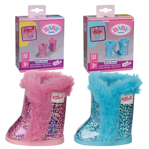 baby-born-glitzerstiefel-f-r-43-cm-puppen-blau-pink-sortiert image 7