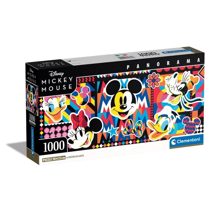 clementoni-disney-mickey-mouse-puzzle-1000-teile-98-x-33-cm-panorama image 1