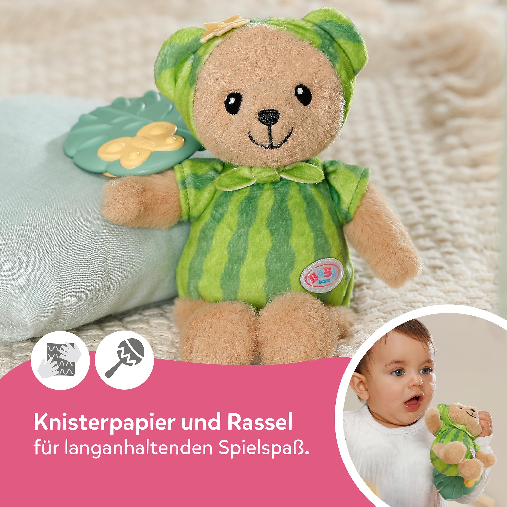 baby-born-for-babies-teddy-stachelb-re-18-cm-mit-bei-ring-und-rassel image 4
