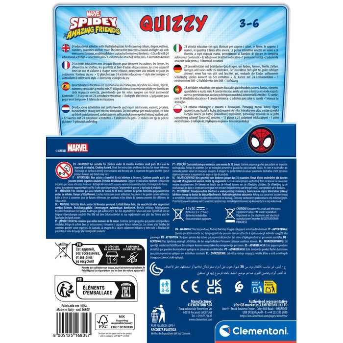 clementoni-education-e-lektor-quiz-basic-spidey-und-seine-freunde-lernspiel image 6
