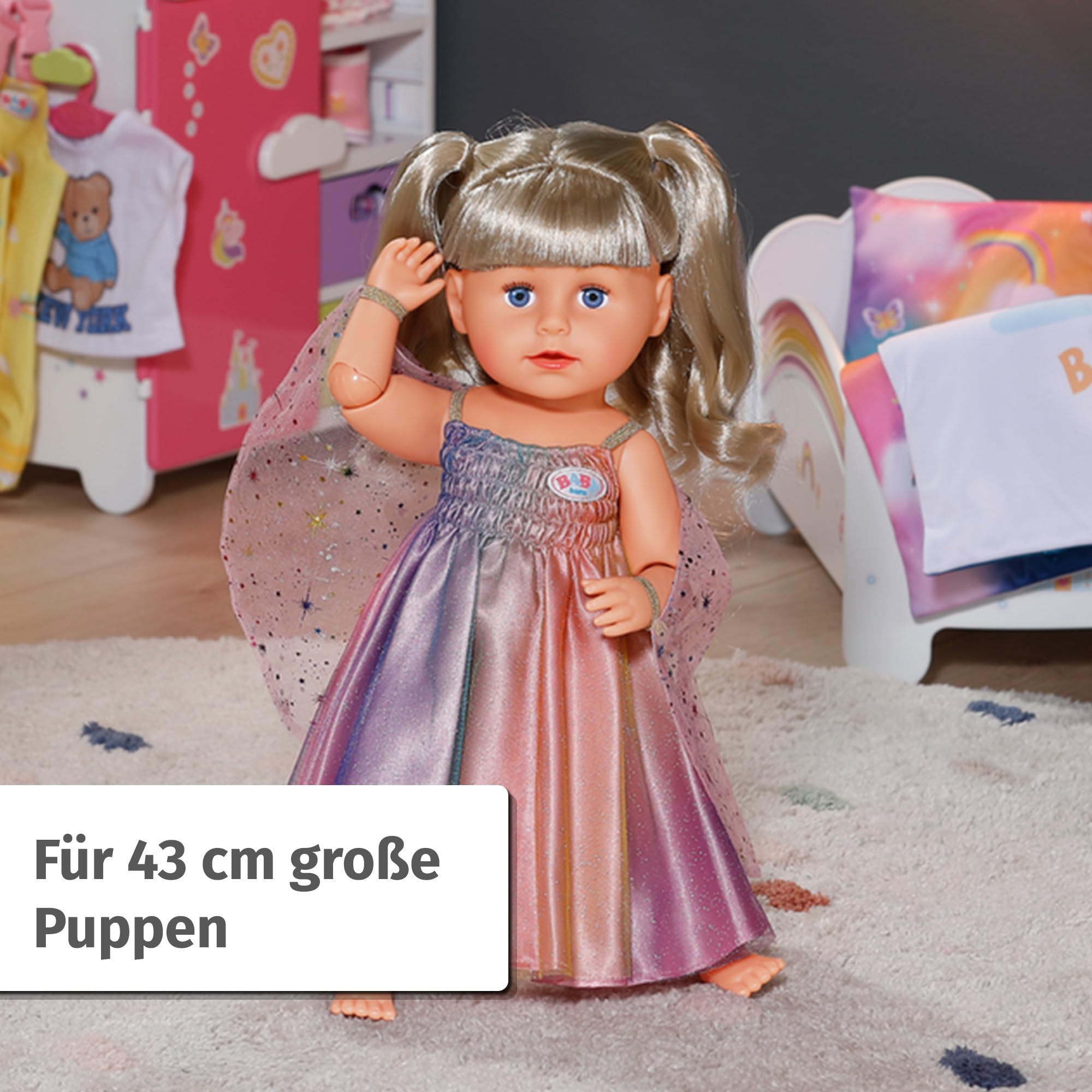 baby-born-regenbogen-kleid-mit-fl-geln-f-r-43-cm-puppen image 4