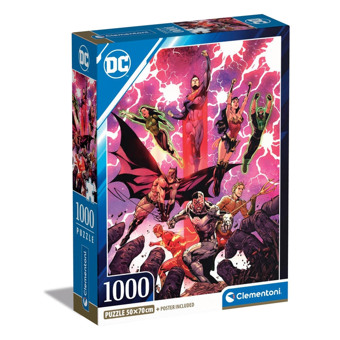 clementoni-dc-comics-puzzle-1000-teile-70-x-50-cm-erwachsenenpuzzle image 1