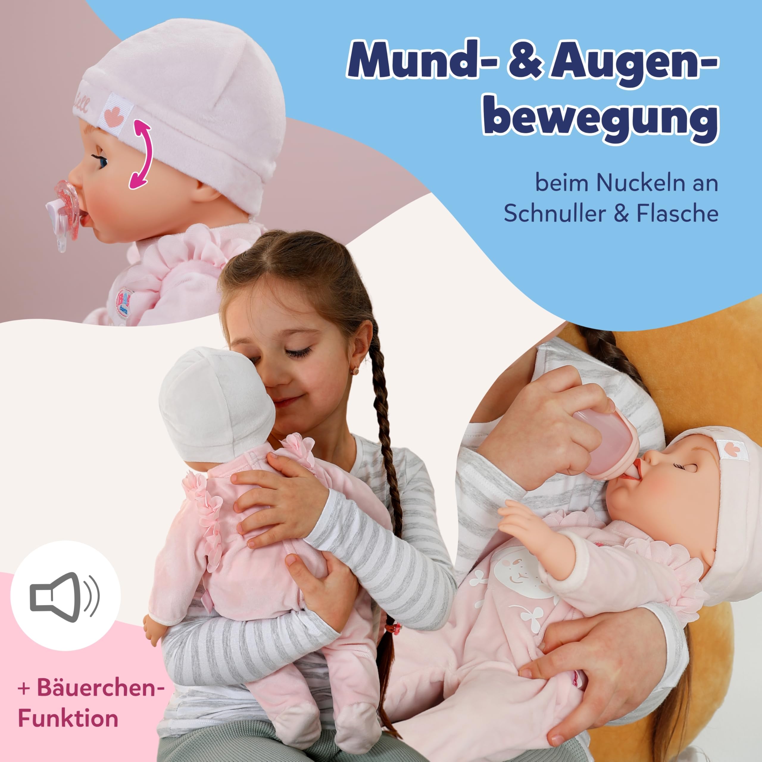 baby-born-annabell-43-cm-babypuppe-mit-sound-und-7-funktionen image 4