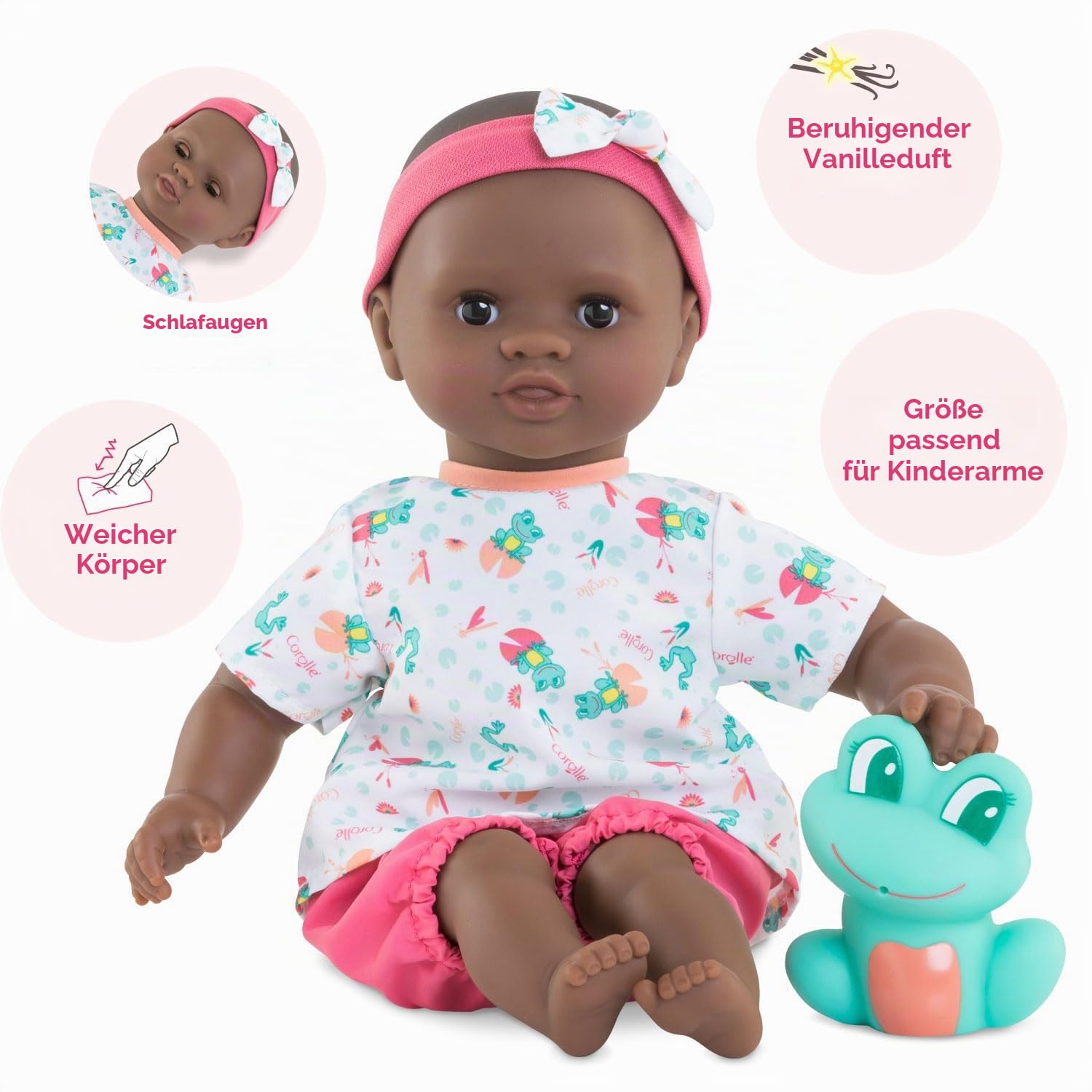 corolle-mon-premier-poupon-badebaby-alyz-e-30cm-badepuppe-mit-badetier image 2