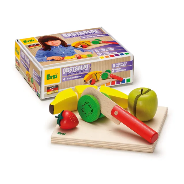 erzi-28206-schneidset-obstsalat-aus-holz-6-teilig image 1