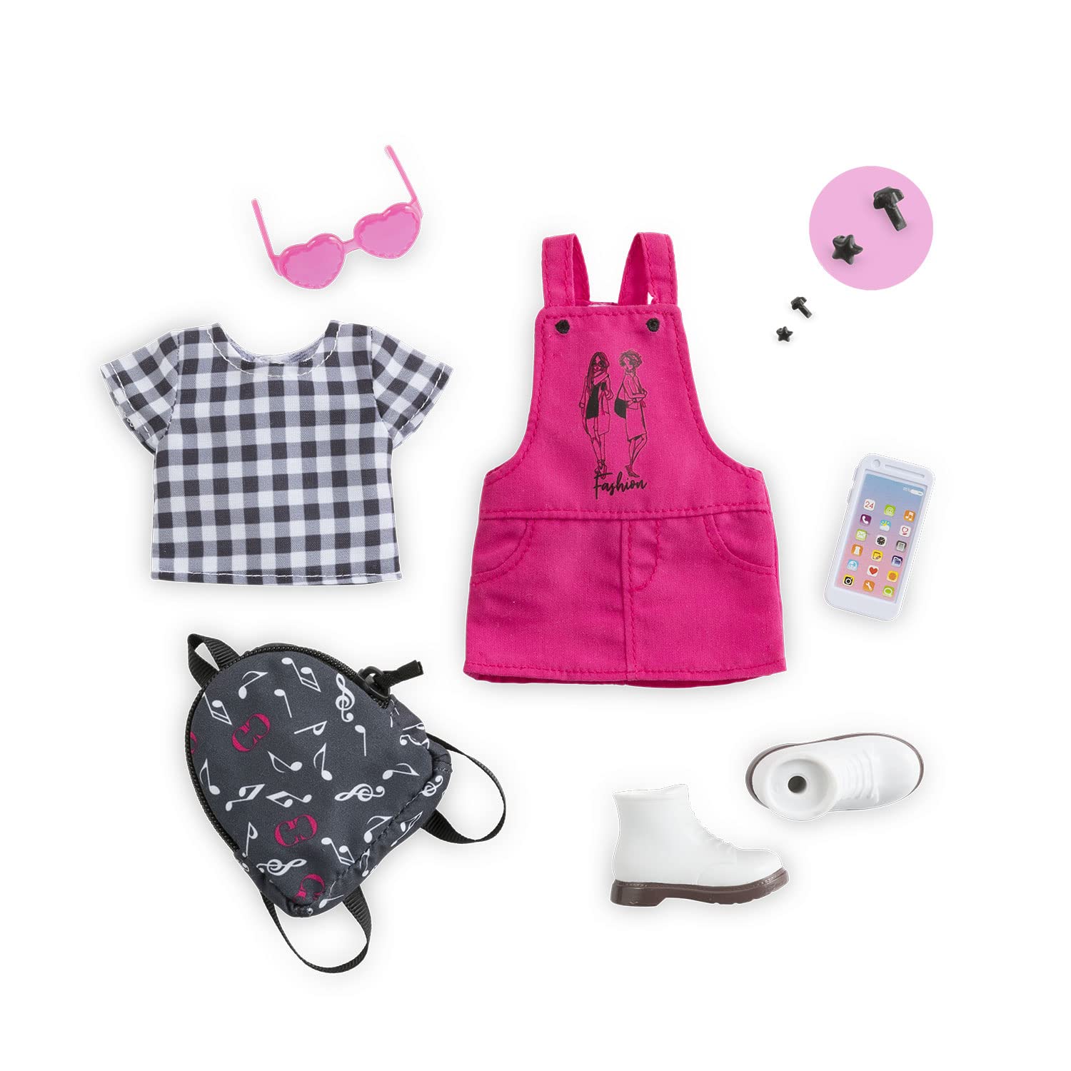 corolle-9000610020-girls-zubeh-rset-musik-und-fashion-28cm image 1