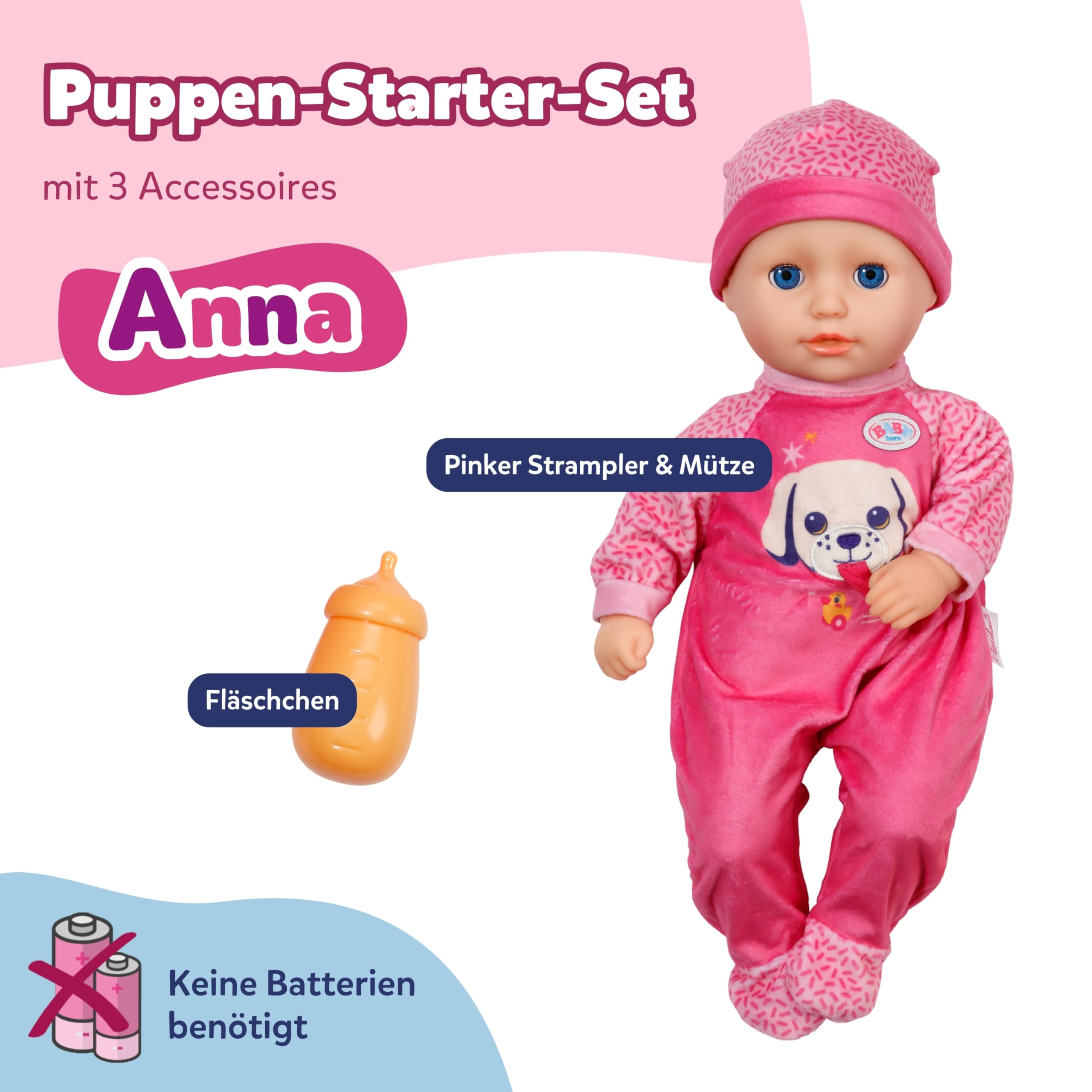 baby-born-little-anna-36cm-babypuppe-mit-stoffk-rper-und-schlafaugen image 2