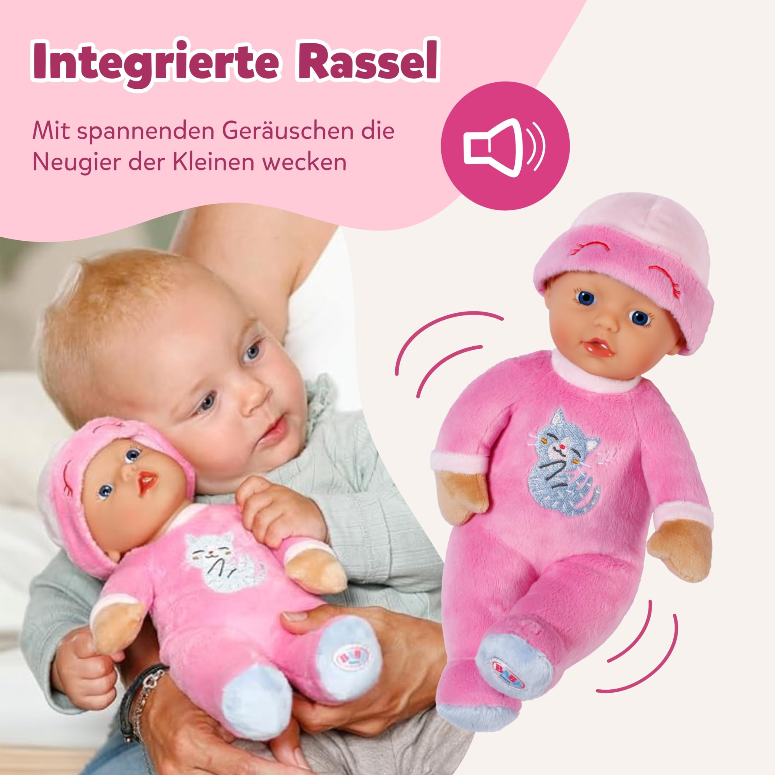 baby-born-for-babies-sleepy-pink-30-cm-stoffpuppe-mit-rassel image 4