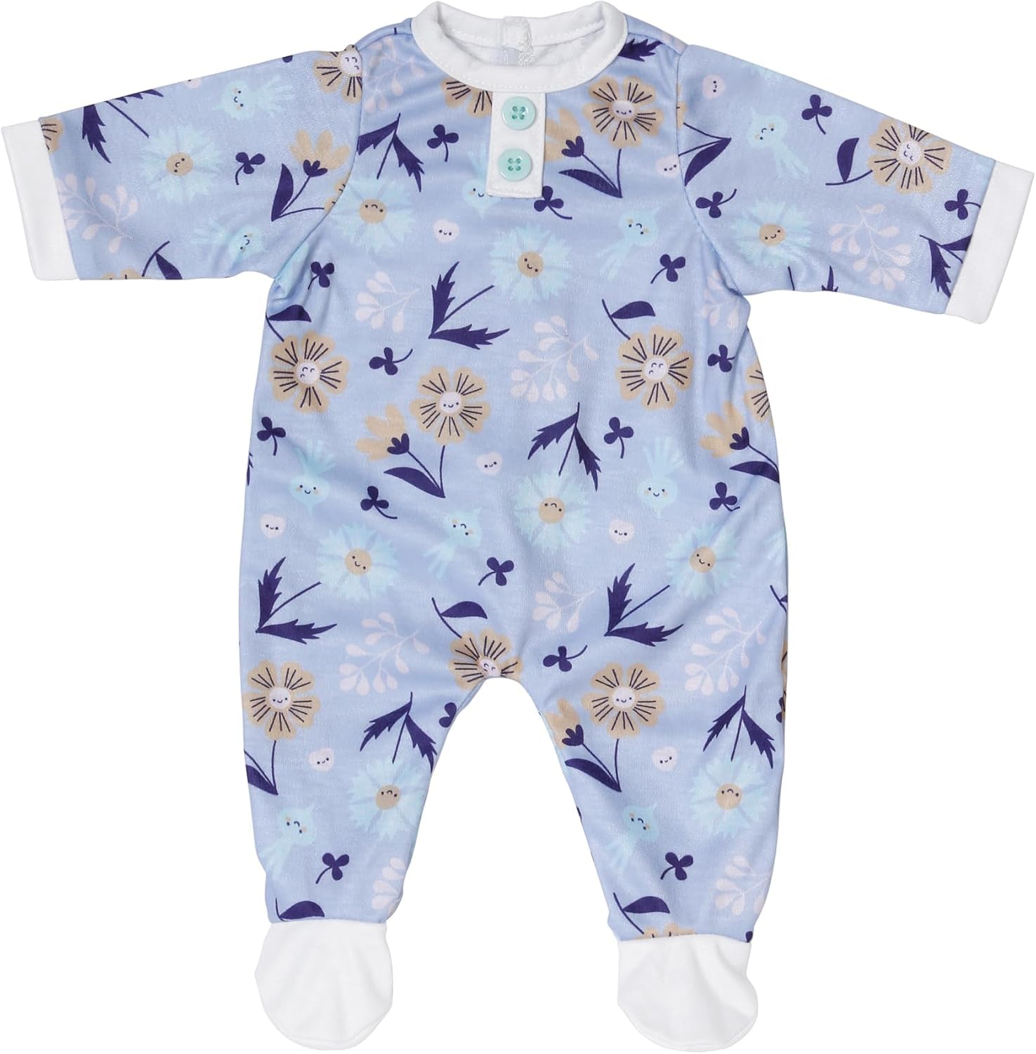 baby-born-strampler-blau-mit-blumenmotiv-puppenkleidung-f-r-43cm-puppen image 1