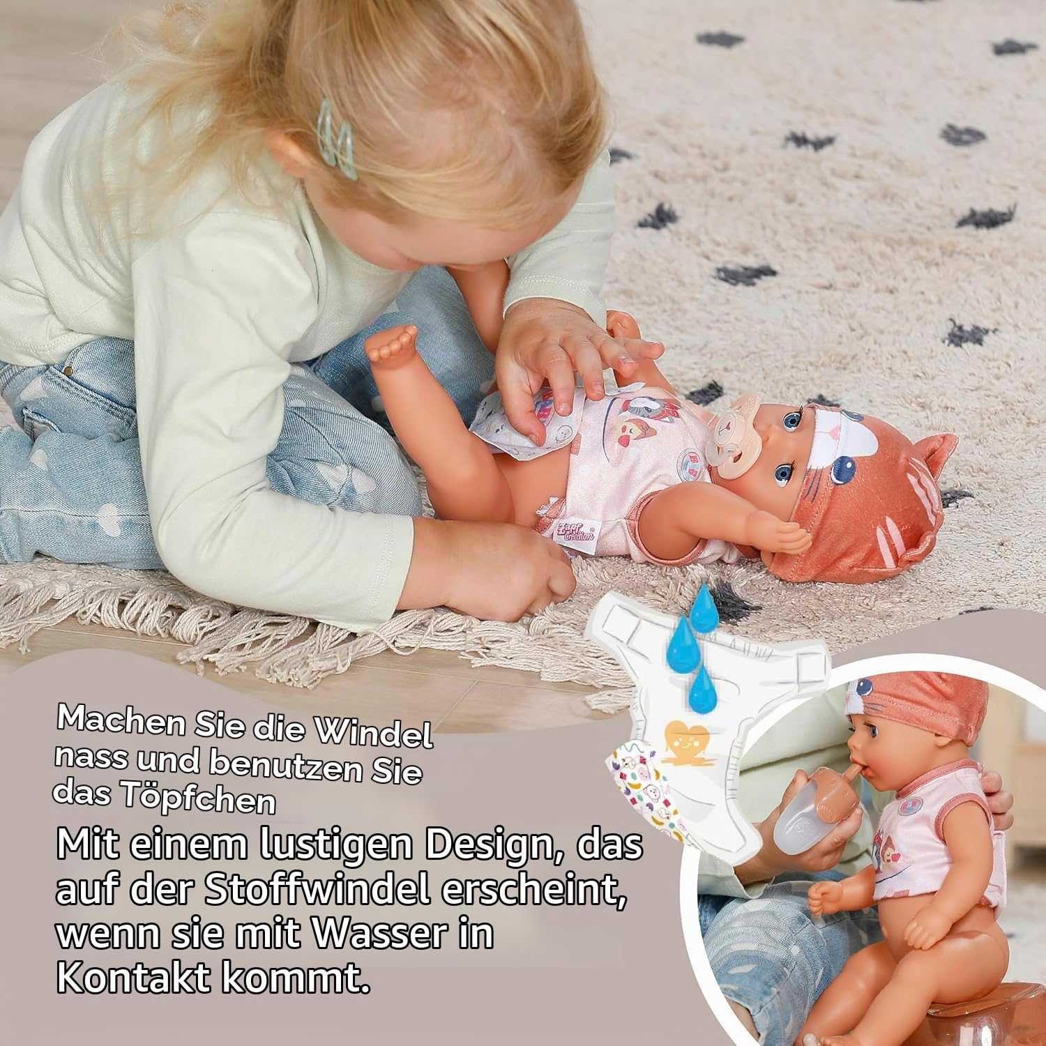 baby-born-lena-katze-36-cm-funktionspuppe-mit-7-funktionen image 5