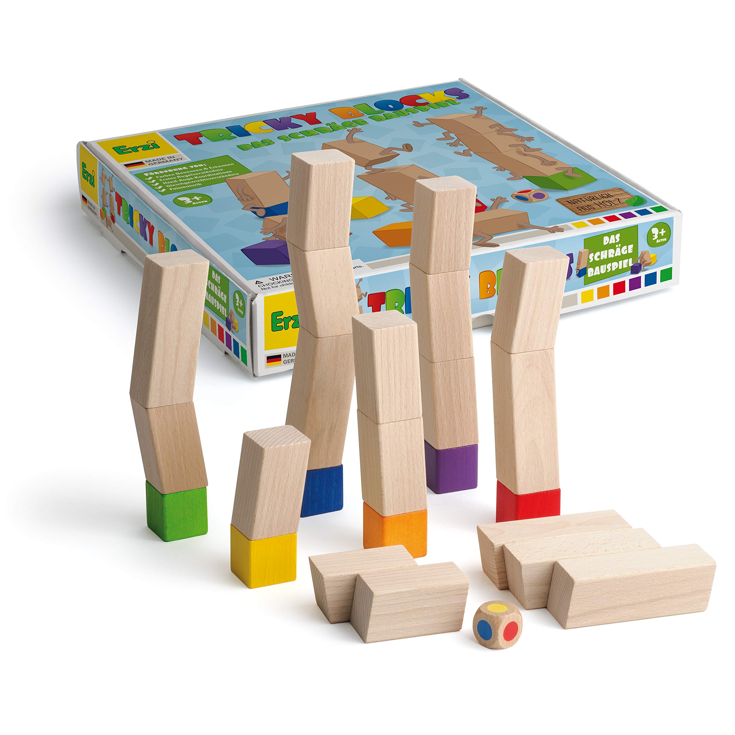 erzi-42363-tricky-blocks-strategiespiel-holz-27-x-26-3-x-5-cm image 1