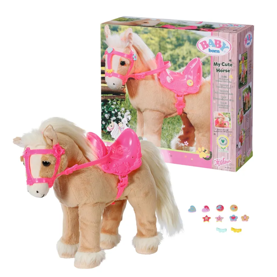 baby-born-my-cute-horse-interaktives-puppenpferd-pl-sch-mit-lauf-und-soundfunkti image 1